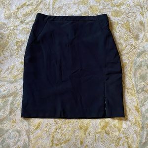 Black Forever 21 Pencil skirt w/ zipper slit